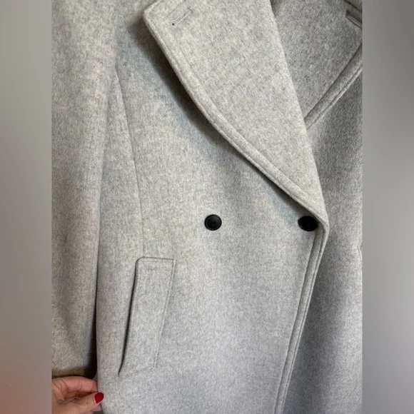 Club Monaco Daylina Heather Gray Coat - Picture 4 of 5
